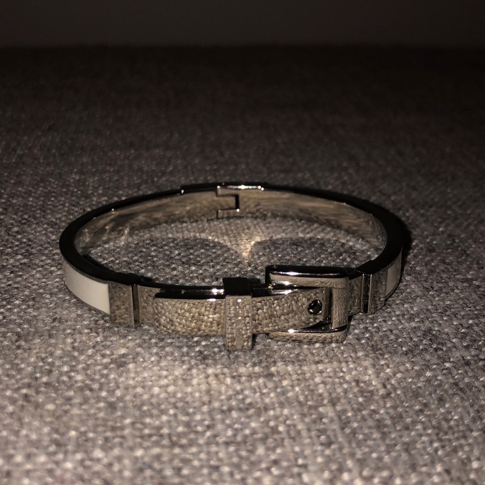 Silver and white Michael Kors bangle